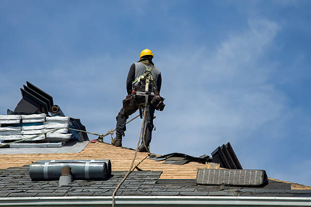 Professional Roofing technician working in Union, WV